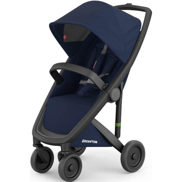 Фото - Коляска прогулянкова Greentom Classic Blue-Black Фото - Коляска прогулянкова Greentom Classic Blue-Black