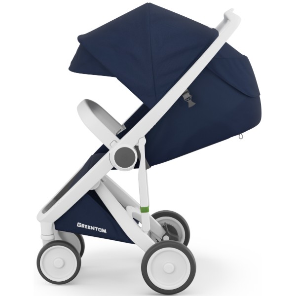 Фото - Коляска прогулянкова Greentom Classic Blue-White