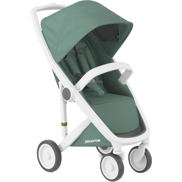 Фото - Коляска прогулянкова Greentom Classic Sage-White Фото - Коляска прогулянкова Greentom Classic Sage-White