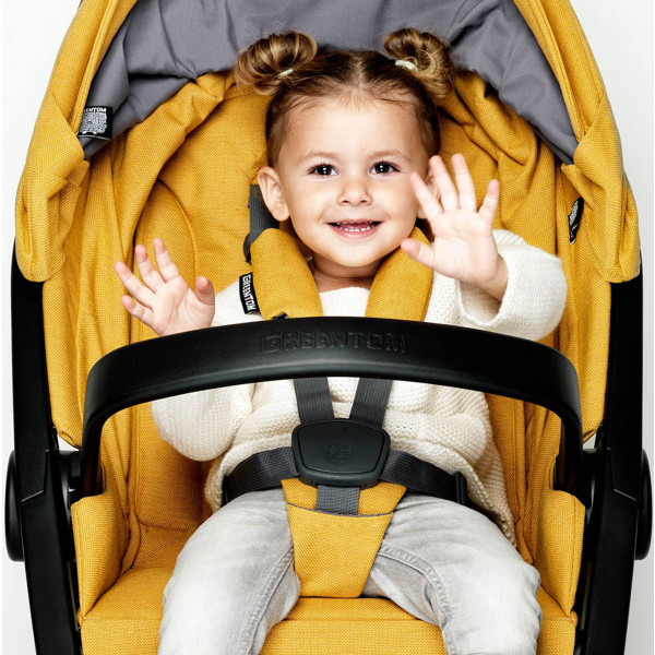 Фото - Коляска прогулянкова Greentom Classic Sunflower-Black