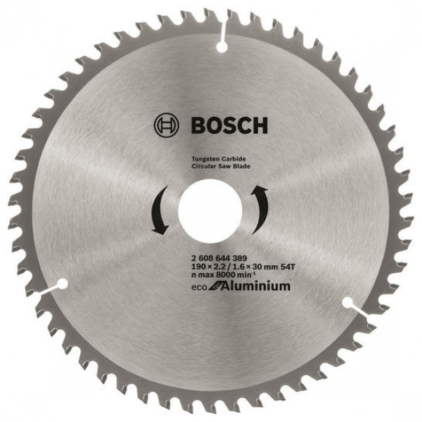 Фото - Диск алмазний Bosch Eco for Aluminium 190x2.42/1.6x30 мм (2.608.644.389)