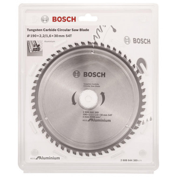 Фото - Диск алмазний Bosch Eco for Aluminium 190x2.42/1.6x30 мм (2.608.644.389)