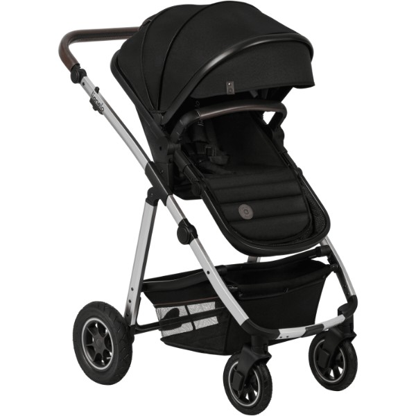 Фото - Коляска універсальна 3 в 1 Lionelo AMBER Black Silver