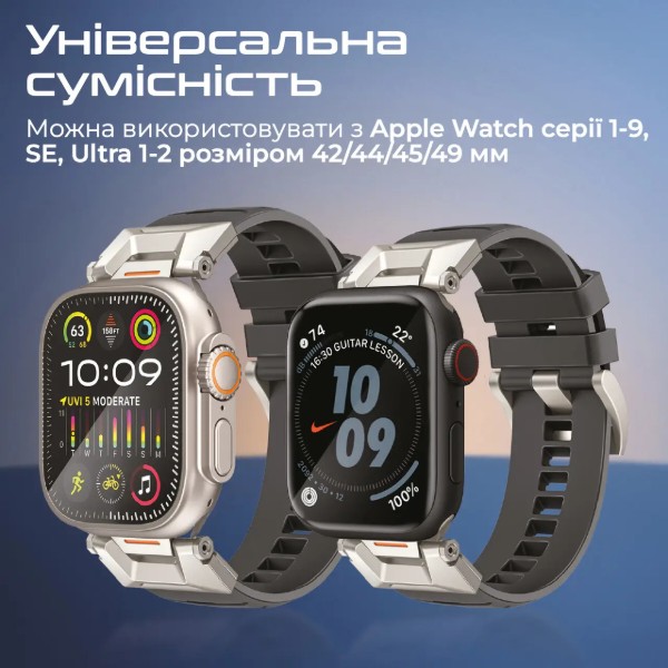 Фото - Ремешок для смарт-часов Promate silicaband-pro.black