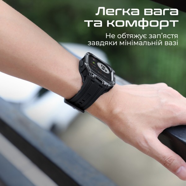 Фото - Чехол-бампер для смарт-годинника Promate caseband.black