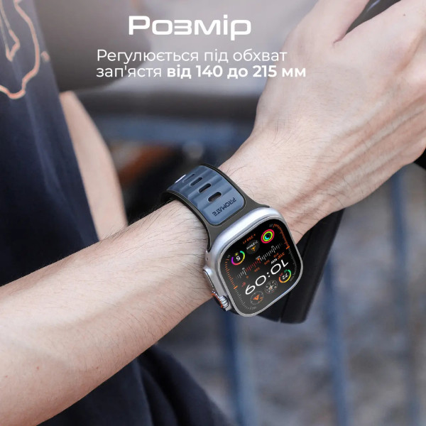 Фото - Ремешок для смарт-часов Promate siliband-dc.blue