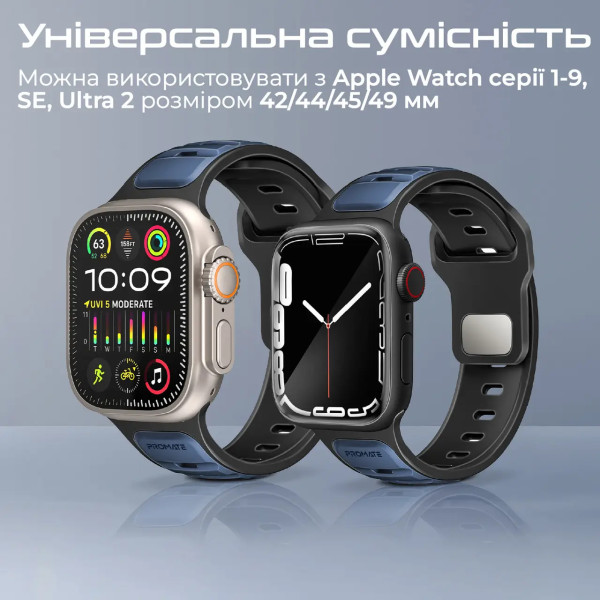 Фото - Ремешок для смарт-часов Promate siliband-dc.blue