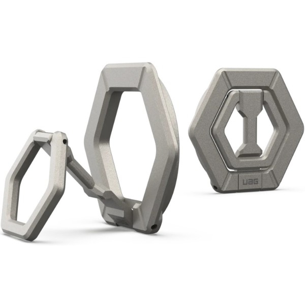 Фото - Тримач для мобільного пристрою UAG Magnetic Ring Stand, Titanium (964443113636)