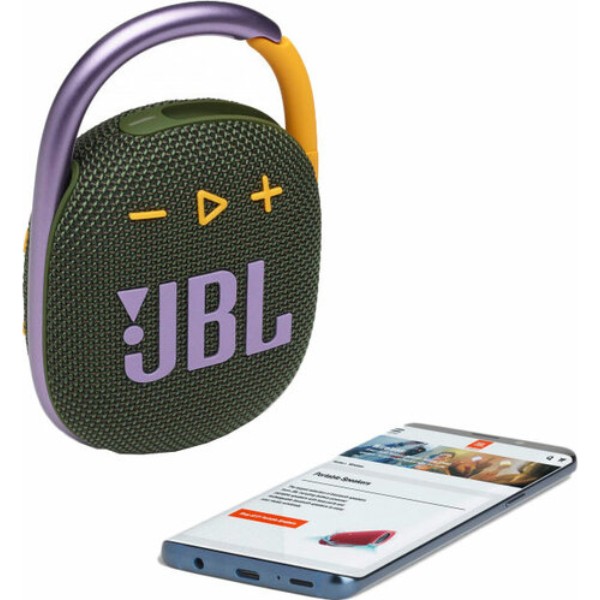 Фото - Портативна акустика JBL Clip 4 (JBLCLIP4GRN) Green