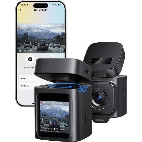 Фото - Відеореєстратор Baseus PrimeTrip Series Dashcam Cosmic Black (C10669000123-00)