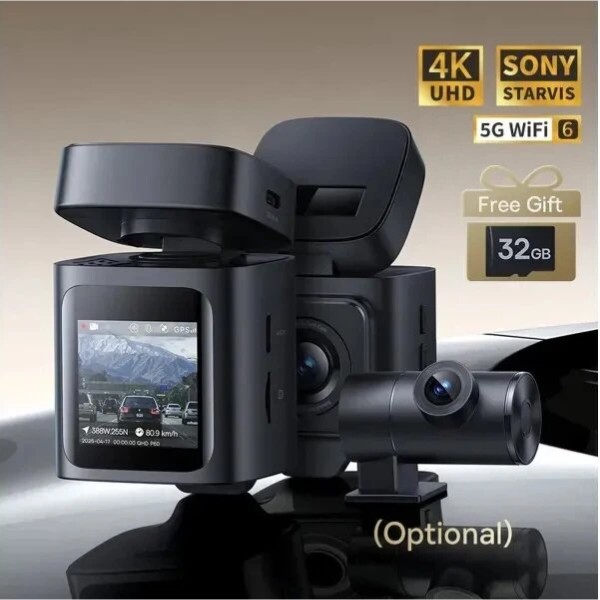 Фото - Відеореєстратор Baseus PrimeTrip VD1 Pro Dash Cam 4K+1080p Lithium battery version Cosmin Black (C0119800)