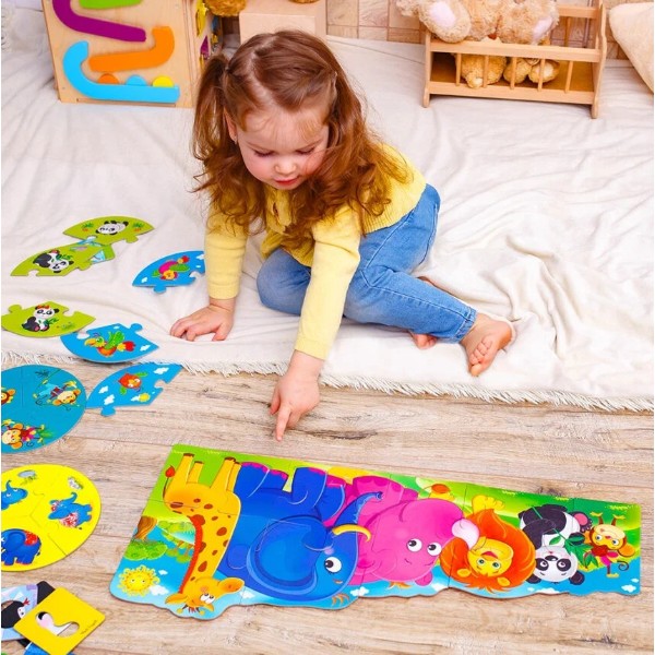 Фото - Настільна гра (3-4 роки) Vladi Toys 3 в 1 "Зоосвіт" (укр) (VT2901-04)