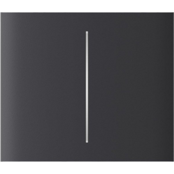 Фото - Кнопка для LightSwitch центральна для двоклавішного вимикача Ajax CenterButton Vertical 2-gang for LightSwitch, Jeweler, graphite (000046475)