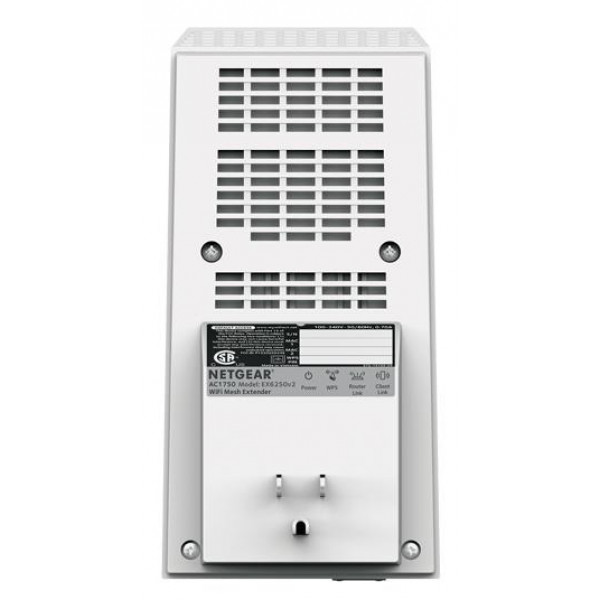 Фото - Підсилювач бездротового сигнала Netgear EX6250 AC1750, 1xGE LAN, MESH (EX6250-100PES)