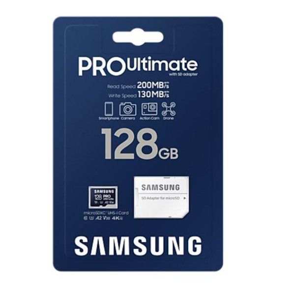 Фото - Карта пам'яті Samsung MICRO SDXC 128GB W/ADAPT (MB-MY128SA/WW_