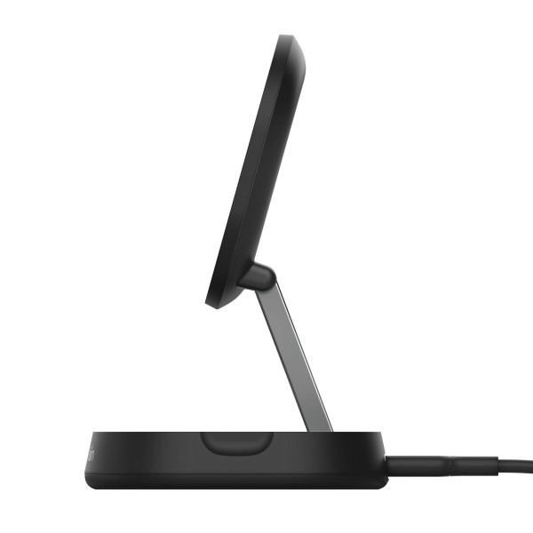 Фото - Бездротовий зарядний пристрій Belkin 15Вт Magnetic Stand Qi2 Black (WIA008BTBK)
