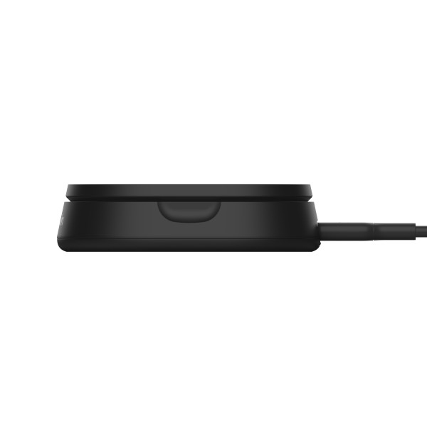 Фото - Бездротовий зарядний пристрій Belkin 15Вт Magnetic Stand Qi2 Black (WIA008BTBK)