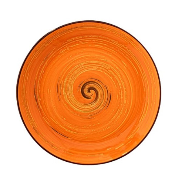 Фото - Тарілка обідня Wilmax Spiral Orange 25.5 см (WL-669314 / A) Фото - Тарілка обідня Wilmax Spiral Orange 25.5 см (WL-669314 / A)