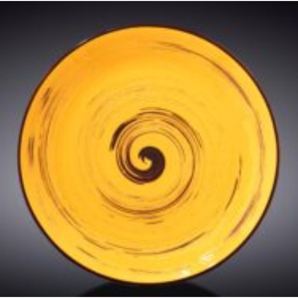 Фото - Тарелка десертная Wilmax Spiral Yellow 20.5 см (WL-669412 / A)