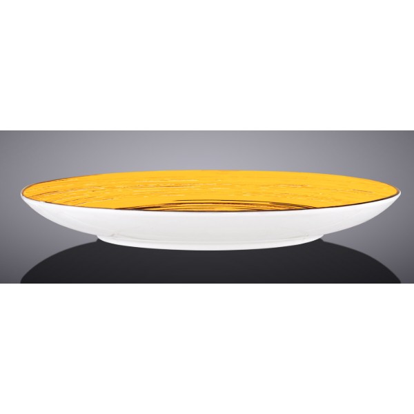 Фото - Тарелка десертная Wilmax Spiral Yellow 20.5 см (WL-669412 / A)