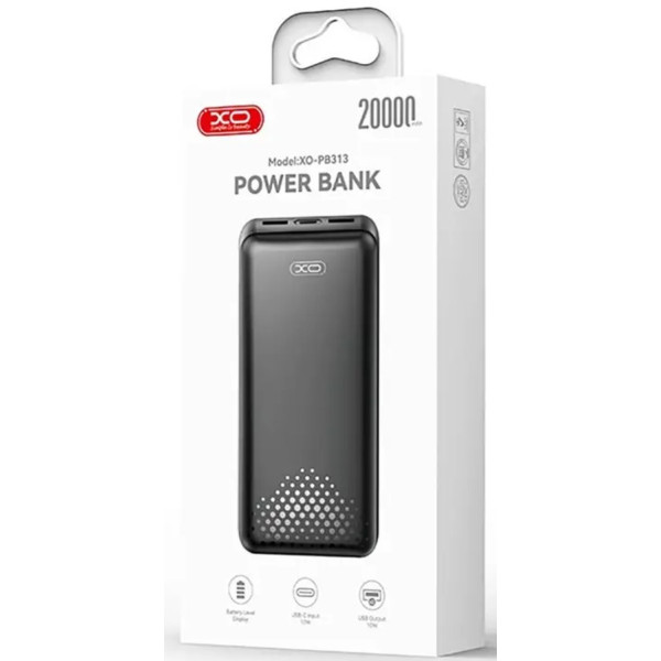 Фото - Батарея мобільна XO PB313 20000mAh 10W Black