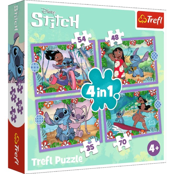 Фото - Пазлы (3-4 года) Trefl "Безумный день Лило и Ститча" (34633)