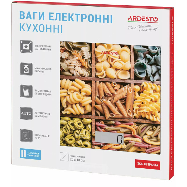 Фото - Весы кухонные Ardesto SCK-893 Pasta