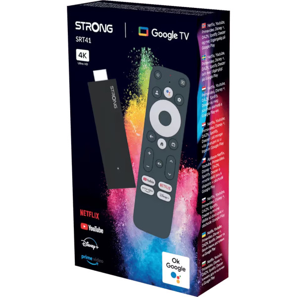 Фото - Стаціонарний медіаплеєр Strong SRT41 Google TV HDMI 4K TV Stick