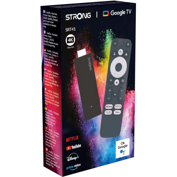 Фото - Стаціонарний медіаплеєр Strong SRT41 Google TV HDMI 4K TV Stick