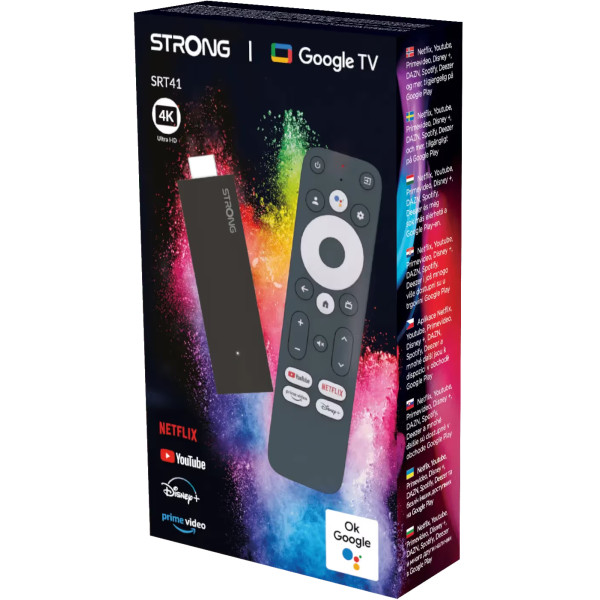 Фото - Стаціонарний медіаплеєр Strong SRT41 Google TV HDMI 4K TV Stick