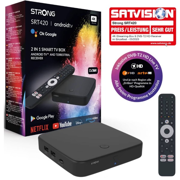 Фото - Стационарный медиаплеер Strong Hybrid Android TV (SRT420)