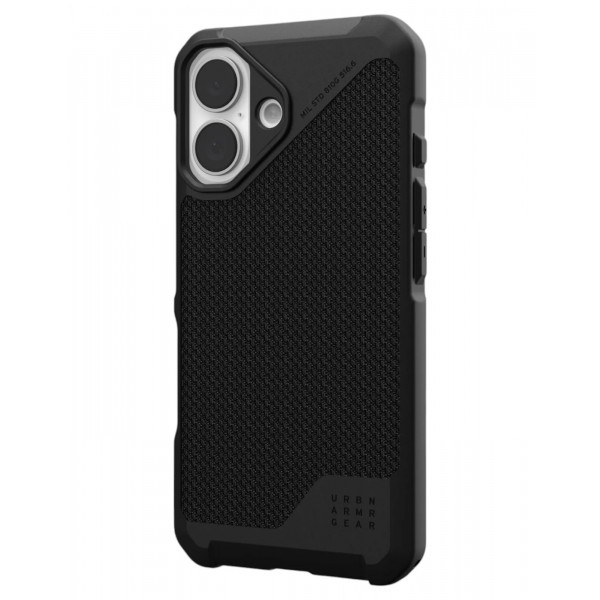 Фото - Чохол для смартфону UAG for Apple iPhone 16, Metropolis LT Magsafe, Kevlar Black (114454113940)