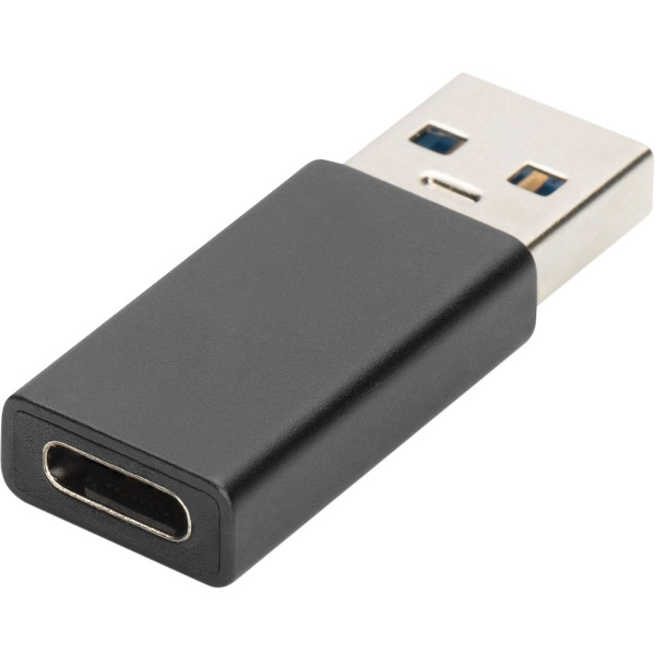 Фото - Перехідник Digitus  USB-A - USB-C (M/F), 3A, 5GB, ver. 3.0 (AK-300524-000-S)
