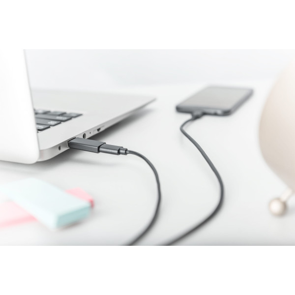 Фото - Перехідник Digitus  USB-A - USB-C (M/F), 3A, 5GB, ver. 3.0 (AK-300524-000-S)