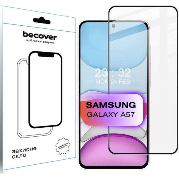 Фото - Защитное стекло для смартфона BeCover for Samsung Galaxy А57 SM-A576 Black (714918)
