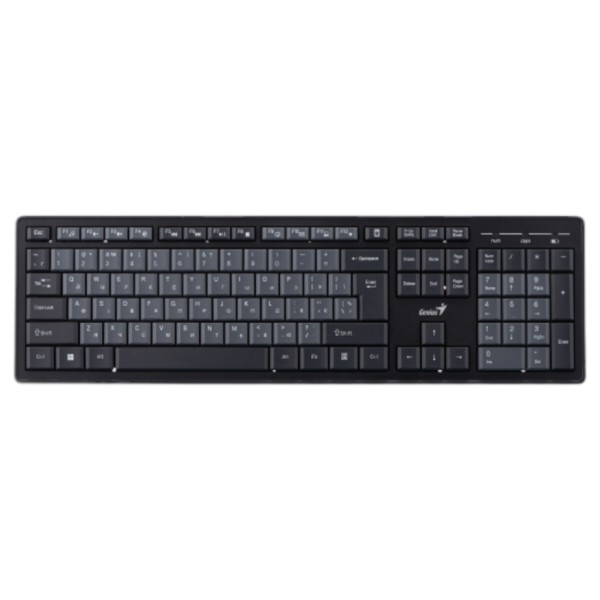 Фото - Клавіатура + миша бездротова Genius KM-8200, WL, EN/UKR Black (31340003428)