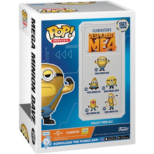 Фото - Колекційна фігурка FUNKO POP Movies: Despicable Me 4 - Mega Minion Dave (5908305248354)
