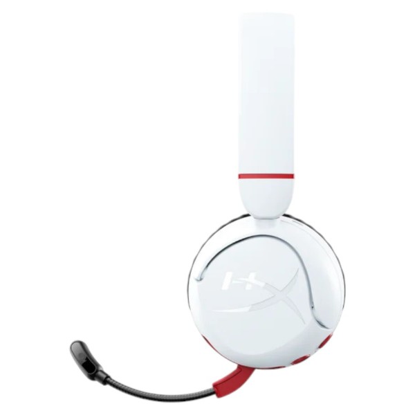 Фото - Гарнітура бездротова ігрова HyperX Cloud Mini, mini-jack/BT 1.2m White-Red (7G8F2AA)