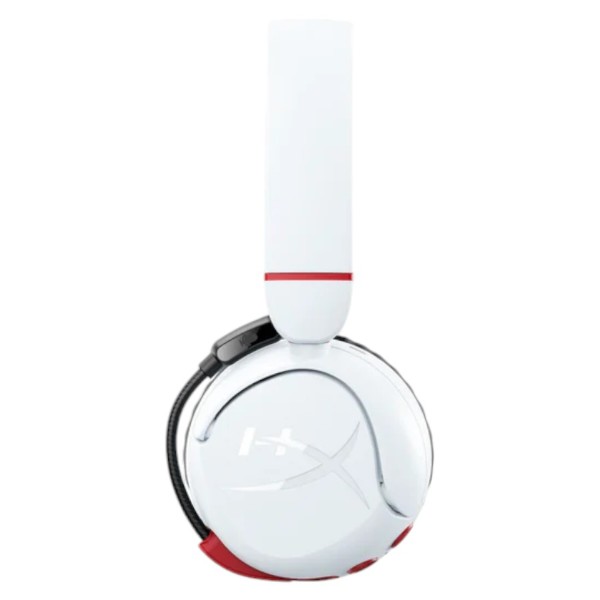 Фото - Гарнітура бездротова ігрова HyperX Cloud Mini, mini-jack/BT 1.2m White-Red (7G8F2AA)