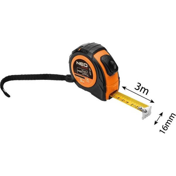Фото - Рулетка Neo Tools 67-221 3мx16мм