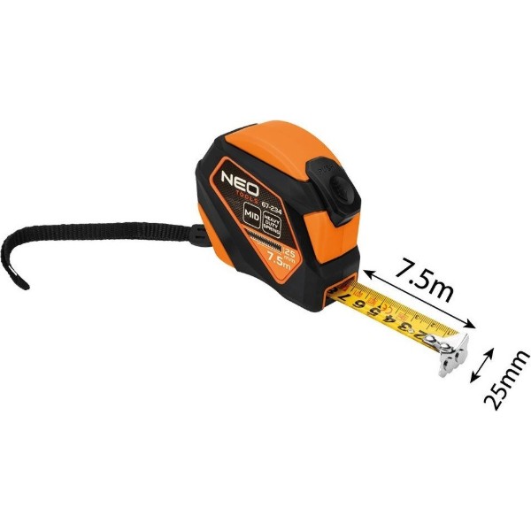 Фото - Рулетка Neo Tools 67-234 7.5мx25мм