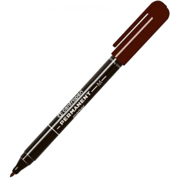 Фото - Маркер Centropen Permanent 2846 1 мм Brown (2846/07)