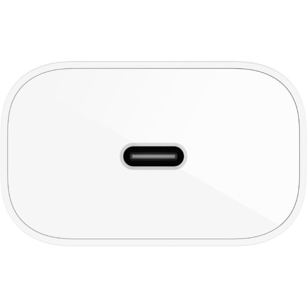 Фото - Мережевий зарядний пристрій Belkin 25Вт USB-С PD PPS, кабель USB-С > Lightning 1m White (WCA004VF1MWH-B5)