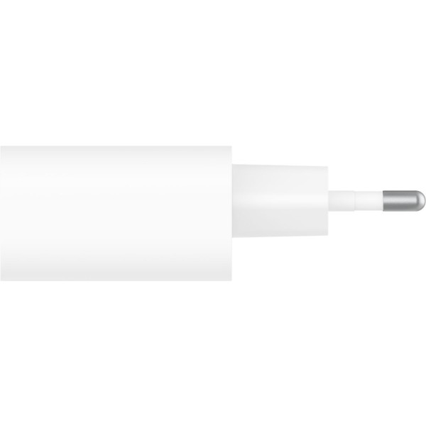 Фото - Мережевий зарядний пристрій Belkin 25Вт USB-С PD PPS, кабель USB-С > Lightning 1m White (WCA004VF1MWH-B5)