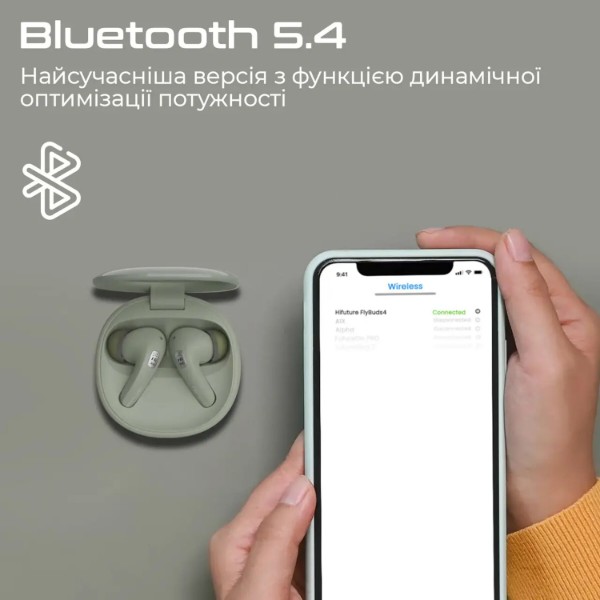Фото - Наушники вкладыши беспроводные TWS HiFuture flybuds4.black