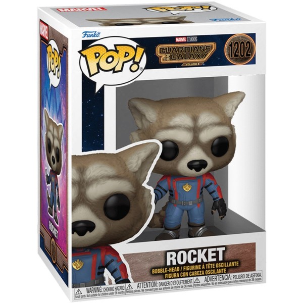 Фото - Коллекционная фигурка FUNKO POP! серии Стражи Галактики 3 - ЕНОТ РАКЕТА (67509)