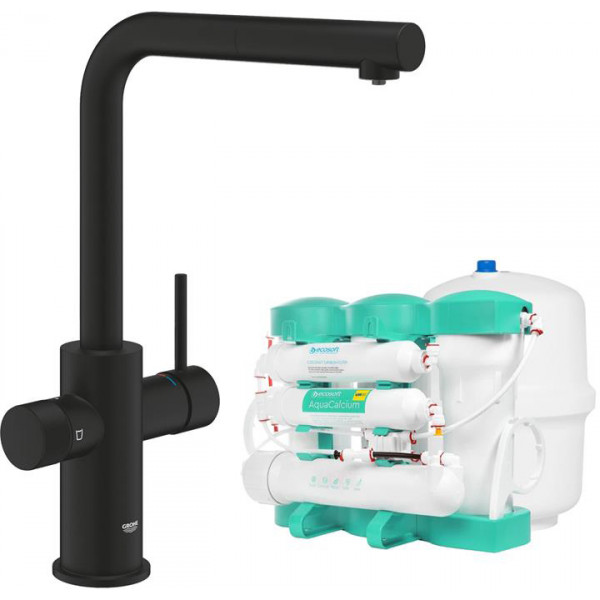 Фото - Смеситель кухонный Grohe Blue Pure Minta + Ecosoft P’URE AQUACALCIUM Mint (MO67530590KF)