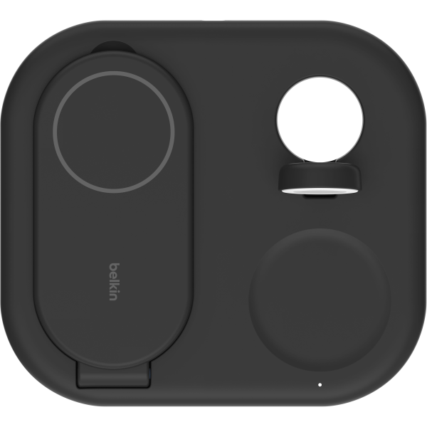 Фото - Бездротовий зарядний пристрій Belkin 3в1 Magnetic Foldable iPhone/Watch/AirPods, Qi2 15Вт Black (WIZ029VFBK)