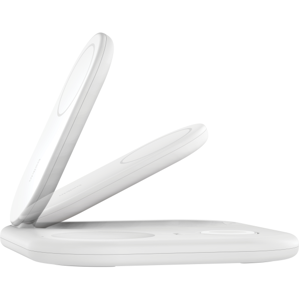 Фото - Бездротовий зарядний пристрій Belkin 3в1 Magnetic Foldable Qi2 White (WIZ029VFWH)