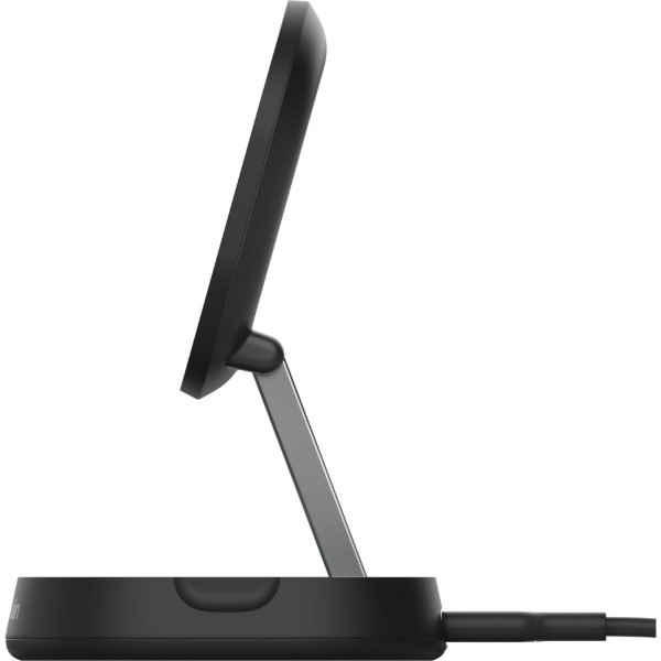 Фото - Беспроводное зарядное устройство Belkin 15Вт Magnetic Stand Qi2, адаптер 20Вт USB-C Black (WIA008VFBK)